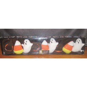 Cynthia Rowley Curious Halloween Candy Corn Ghost Witch Hat Hanging Garland 6'